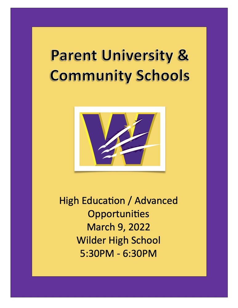 Parent University and Community Schools