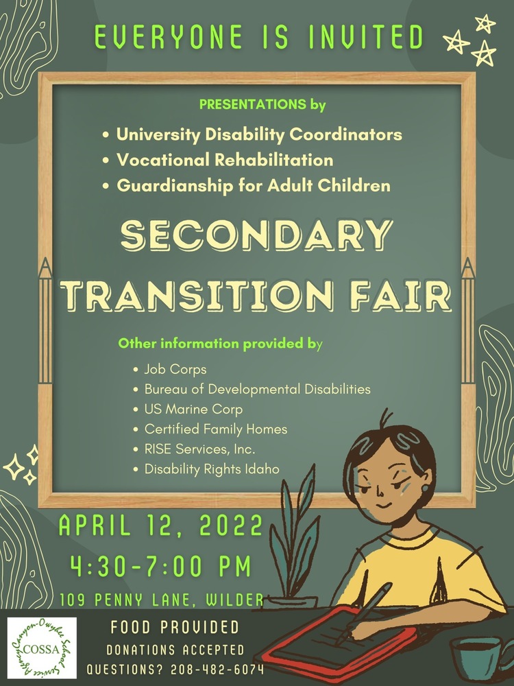 Secondary Transition Poster