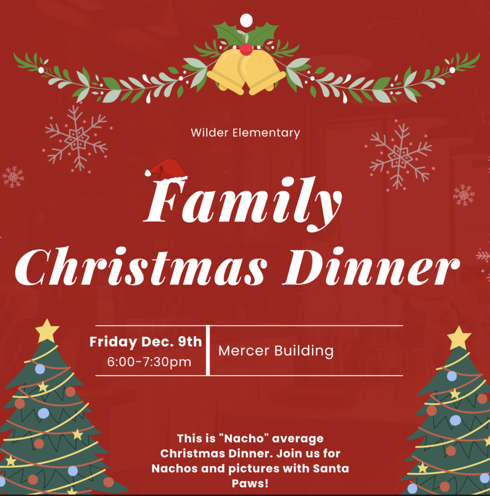 Family Christmas Dinner Brochure